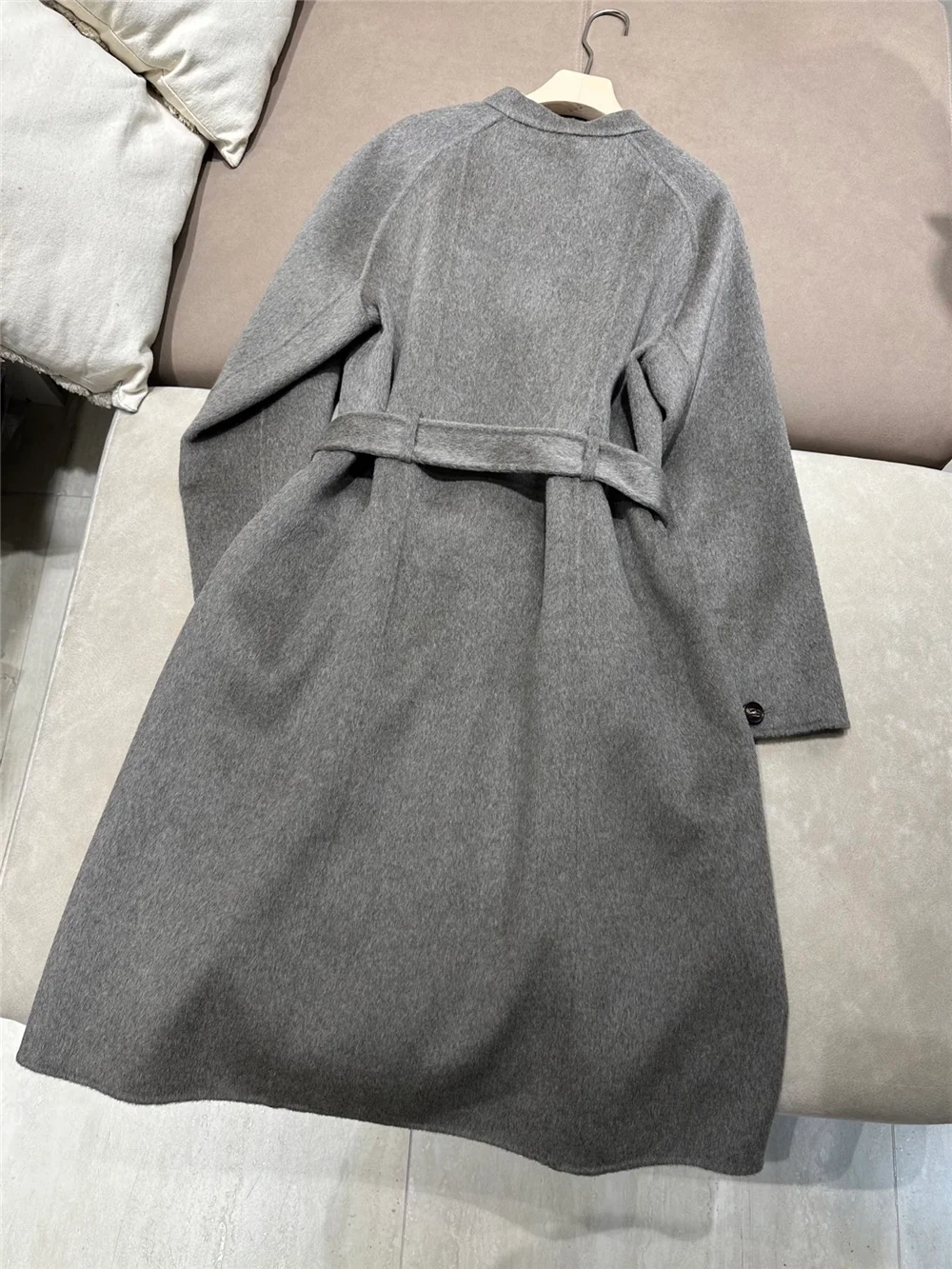 Women's Wool-Cashmere Blend  T - Wool Blend Coat ulasan dan harga