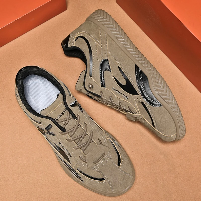 

Men's Low-top Round-toe Lightweight Multi-color Options Color-matched Soft-soled Lace-up Large-sized New Casual Sports Shoes