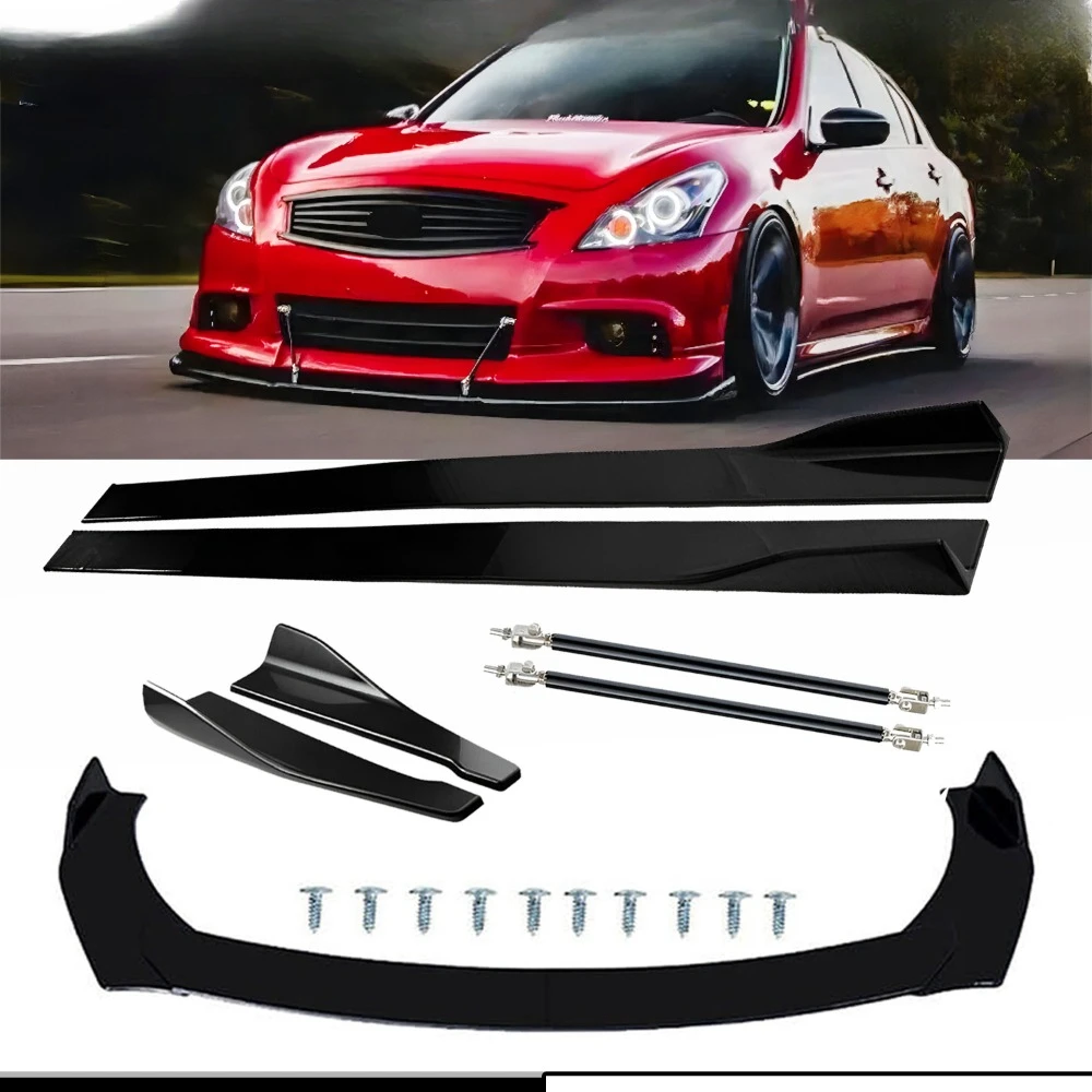 

For Infiniti G37 Coupe Sedan Front Splitter Bumper Lip Spoiler Strut Side Skirt United States