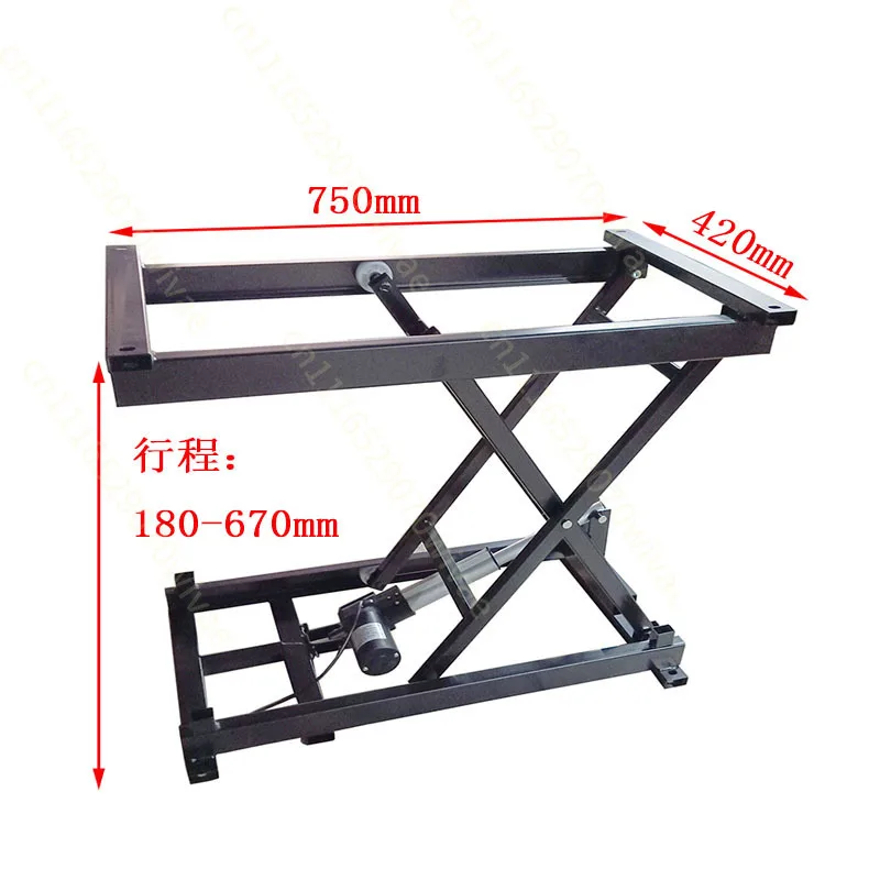 Electric table dining table lifting rack Computer work Research table Working support Vertical adjustment lifting X-type bracket