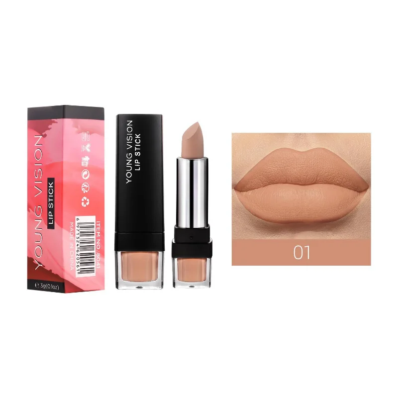 Matte Matte 12 Colors Single Lipstick Velvet Not Easy To Stick Cup Lipstick