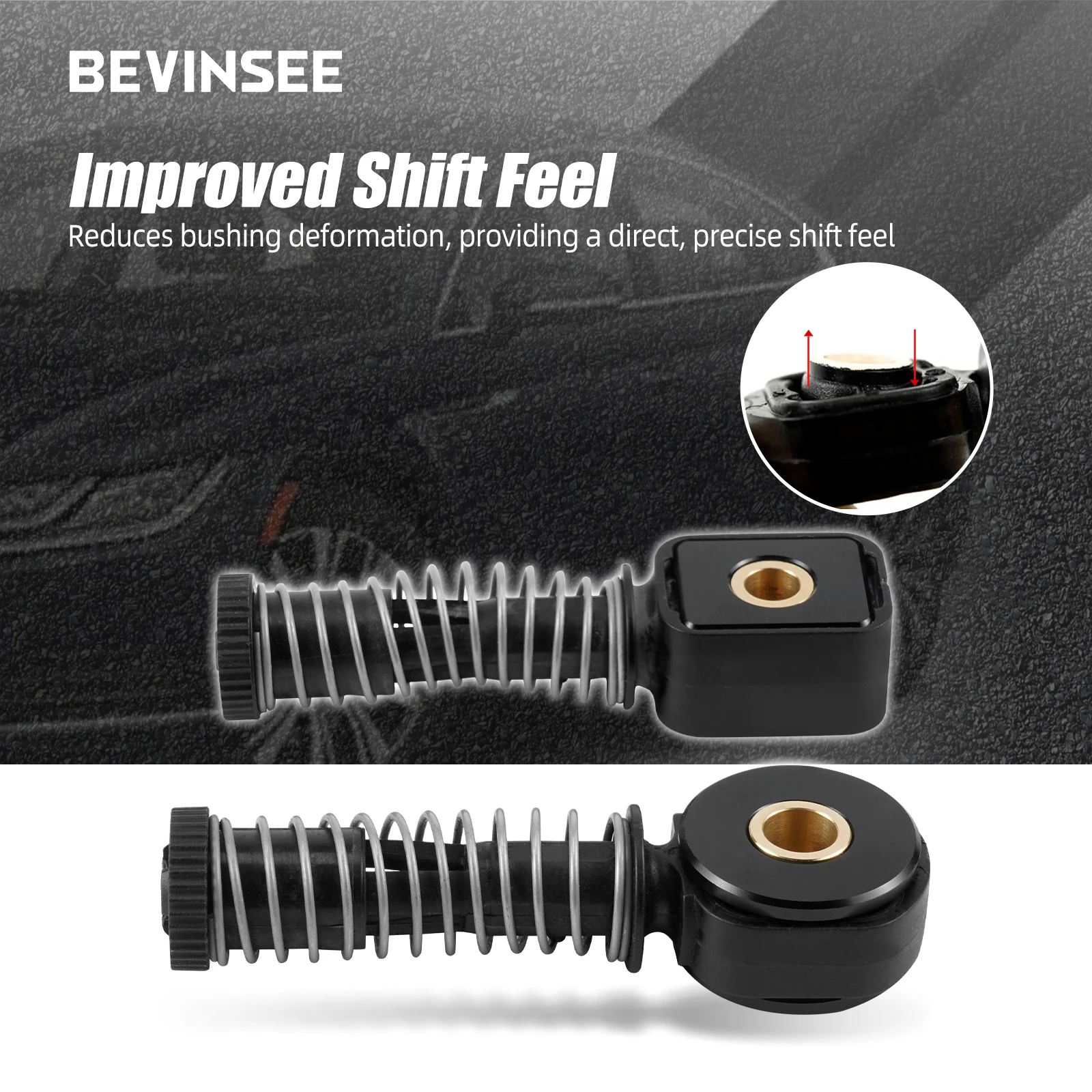 BEVINSEE Kit de bujes de palanca de cambios para caja de cambios manual de 6 velocidades MQ350, para Audi A3 2.0T, para VW para MK6 MK7 Golf GTI 2.0T para Passat