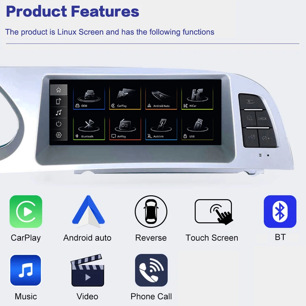 أندرويد 14 سيارة الوسائط المتعددة CarPlay شاشة راديو لأودي A6 C6 4F 2005-2015 MMI 2G 3G نظام تحديد المواقع والملاحة ستيريو واي فاي بلوتوث