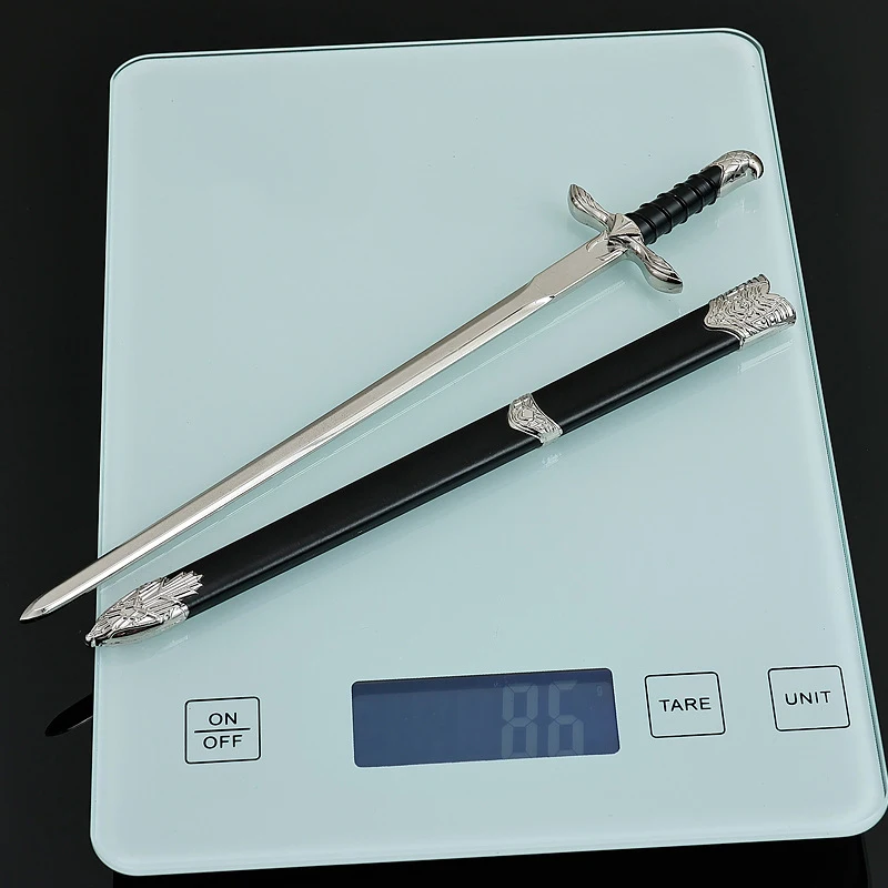 22cm Sword of Altair Mask Keychain AC Game Peripherals Creed 1:6 Doll Equipment Spear Model Keychain Toys Sword