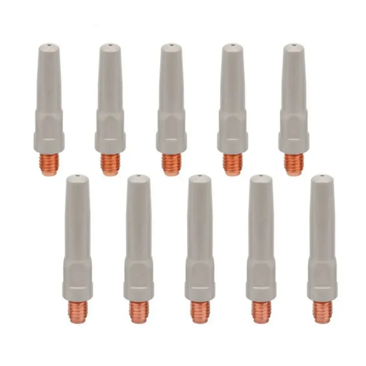 

10PCS Anti-Welding Slag Welding Wire Feeding Tips Coated Welding Torch Nozzle MIG Welding Tool Consumables 8.8x40x1.2mm