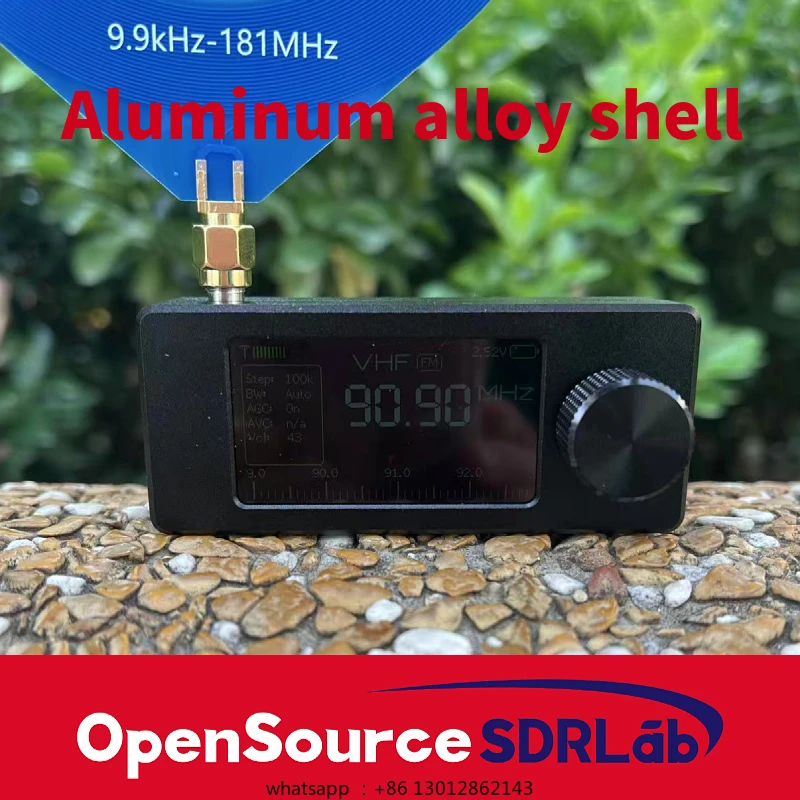 

OpenSourceSDRLab new SI4732 0.5-108MHz pocket SSB mini radio LSB USB AM FM full band radio receiver with aluminum alloy shell ES