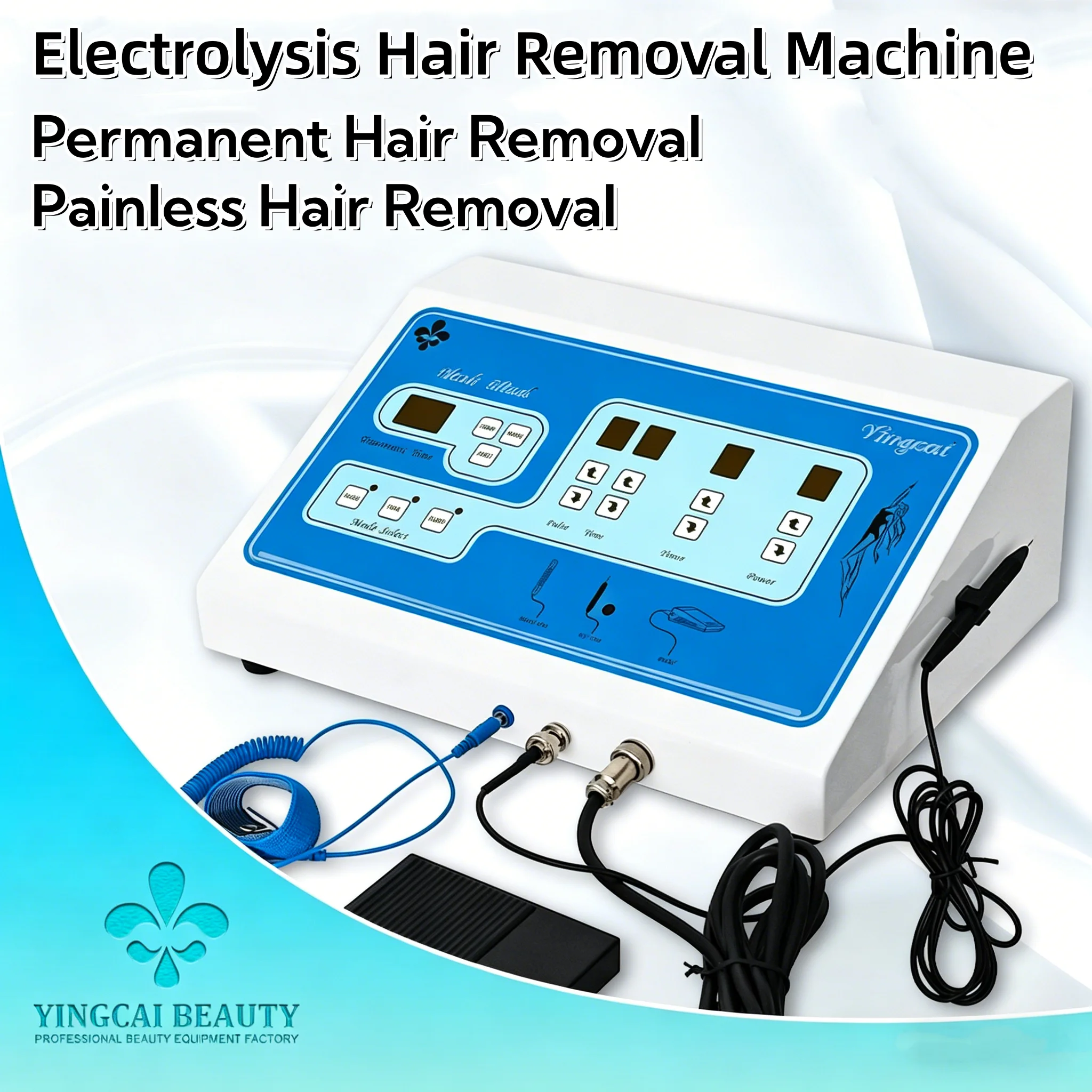 

Профессиональный аппарат для удаления волос с постоянным электролизом, безболезненное устройство для эпиляции с иглой для машины для удаления волос на лице и теле