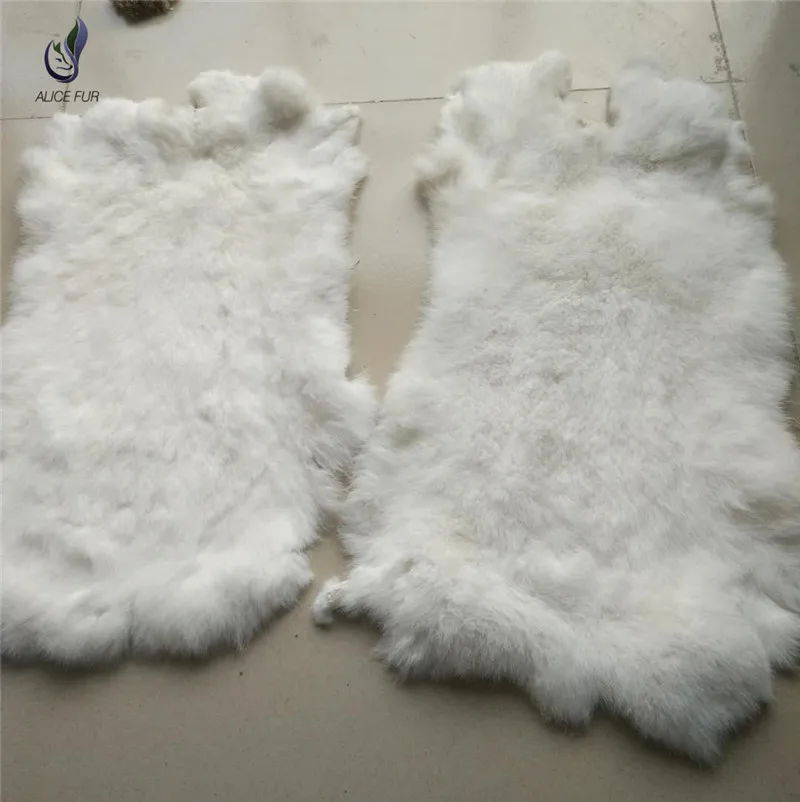 10 pcs Natural Rabbit skins real genuine Rabbit pelts For Crafts Hide DIY Sewing Fabric Fluffy