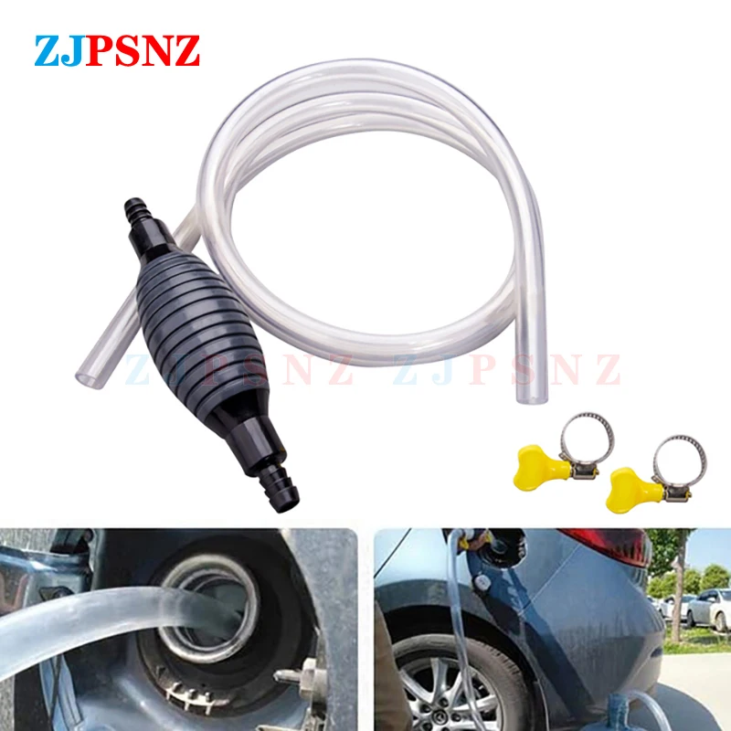 Universal Hand Gas Oil Pump Car Auto Fuel Pump Manual Suction Pipe Water Gasoline Pump Liquid Transfer Car Auto Motorcycle Boat