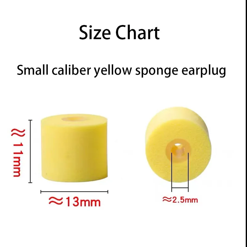 Suitable For Shure/Shure SE846/535 Earphone Cover Se215 Yellow Sponge Earphone Cover Small Caliber In-Ear Noise Reduction Earcap