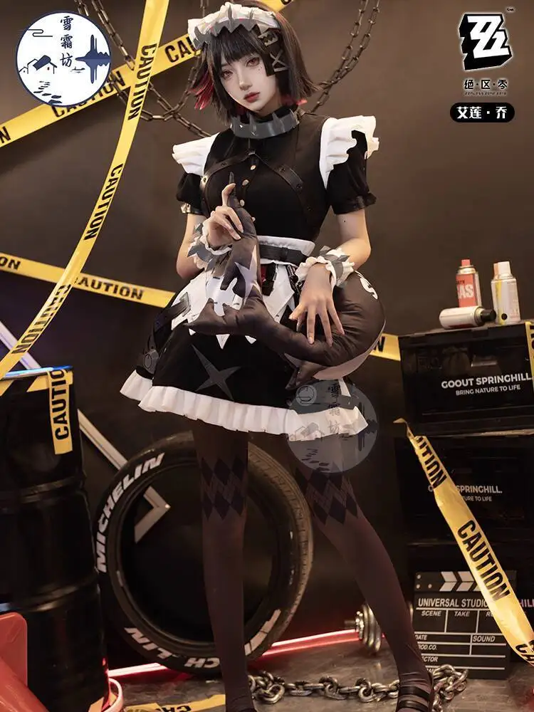 ورشة عمل Snow Frost Zero Zone Shark Girl Aileen Joe أزياء تنكرية للتدبير المنزلي الفيكتوري لعبة الرسوم المتحركة مجموعة كاملة من الإناث #3