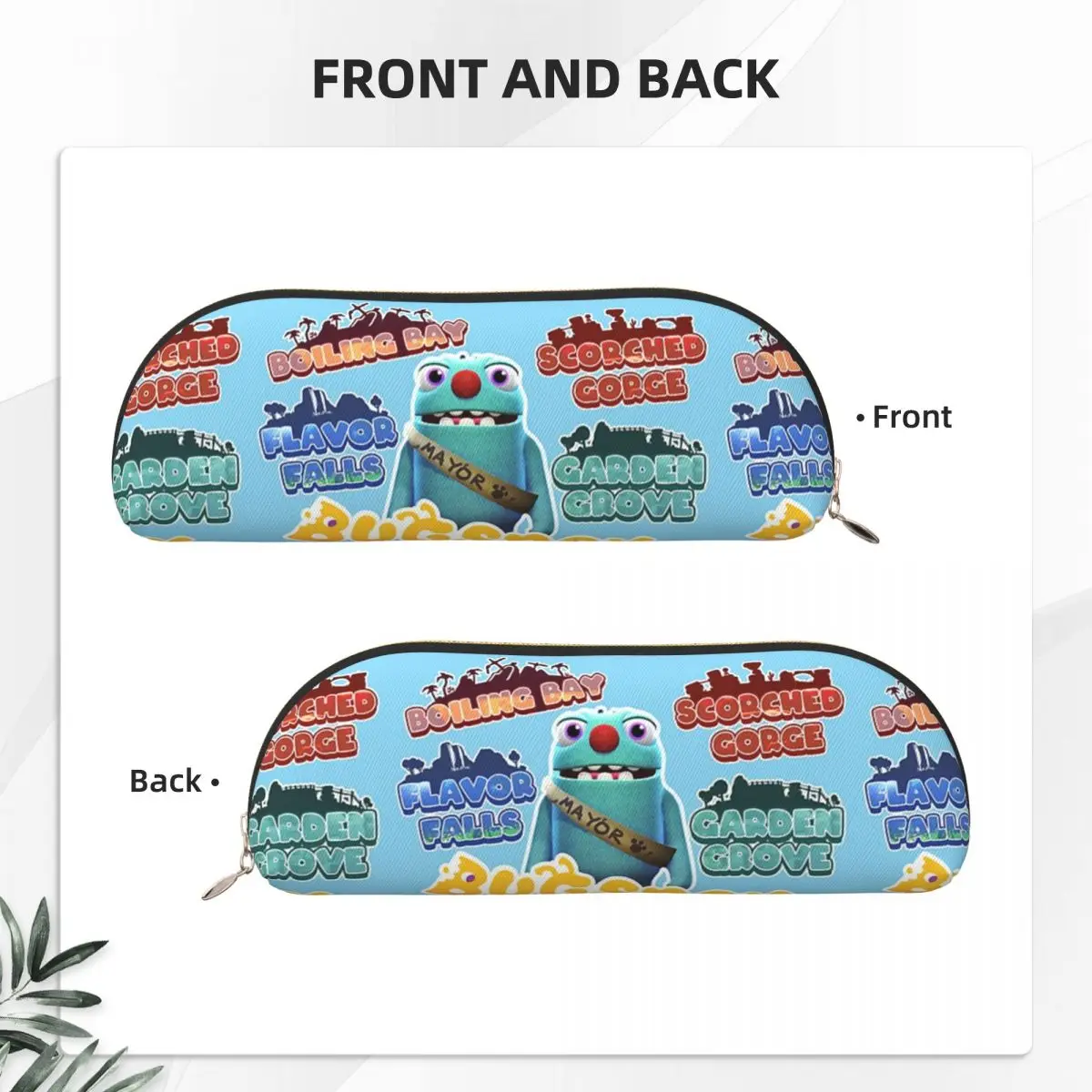 مواقف Bugsnax Fan Art Pack الوردي كيندا علة مقلمة قلم رصاص الحقيبة تخزين لوازم مكتبية صندوق القلم حقيبة أقلام رصاص صبي فتاة