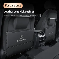 Car Seat Back Protection Anti-Kick Pad Rear Seat Storage Bag For Mercedes-Benz A B C E V R-Class A45 C43 CLA GLA GLB GLC SLK SL