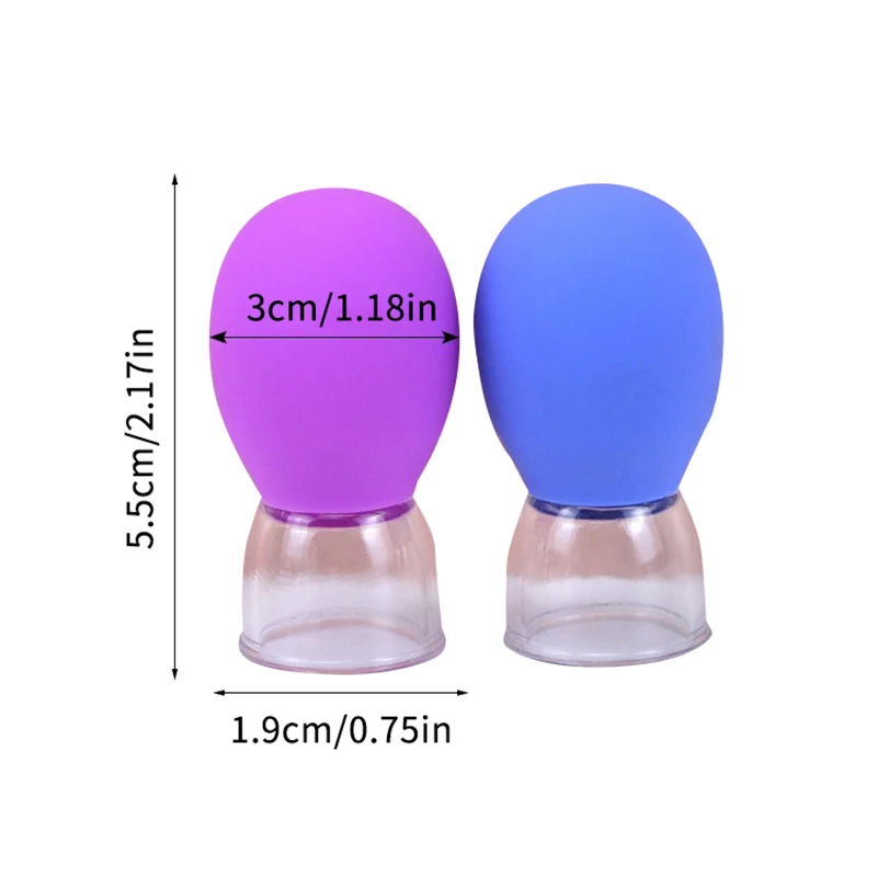 10Pcs Silicone Cupping Massage Cup For Body Face Neck Eye Massager Vacuum Tank Body Facial Care, Anti-aging Beauty Tool