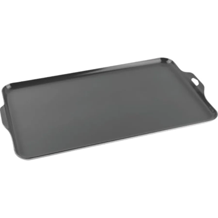 

Camp Griddle Lightweight Aluminum 17.5 x 10 Size Non-Stick Ceramic Coating Cooking Surface for Two Burner Stoves Ideal for Camp
