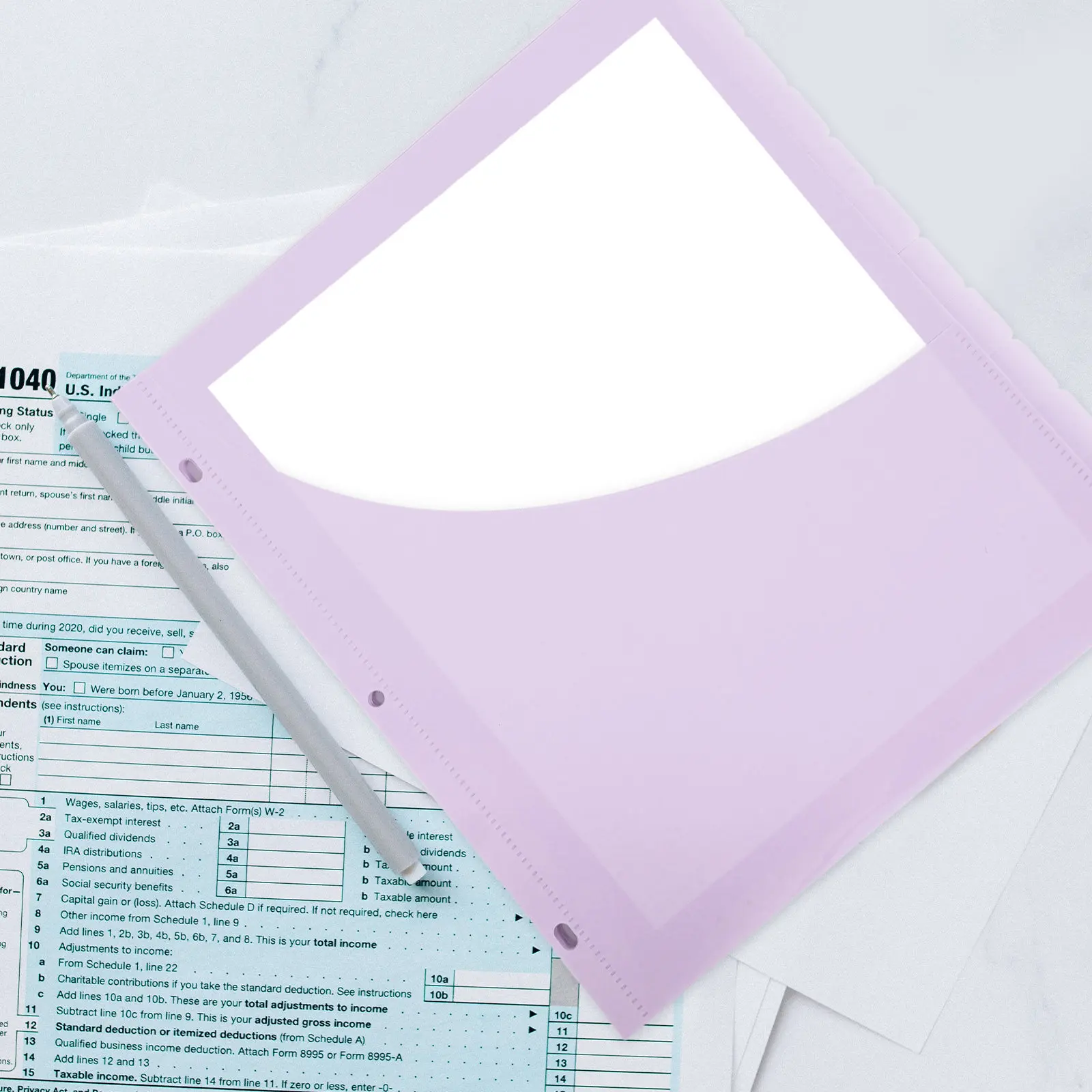 

12Pcs Binder Pocket Dividers 3-Hole Plastic Folder Inserts for A4 Papers Portable Document Organizer Pouches School Office