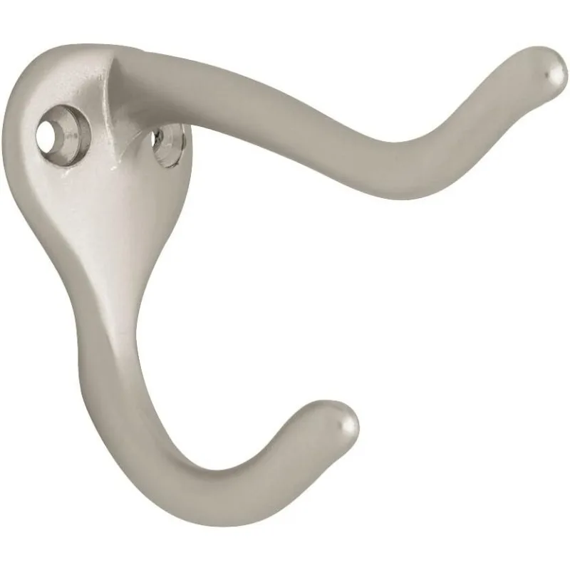 B59303G-SN-C Coat and Hat Hook, Single Pack, Matte Nickel