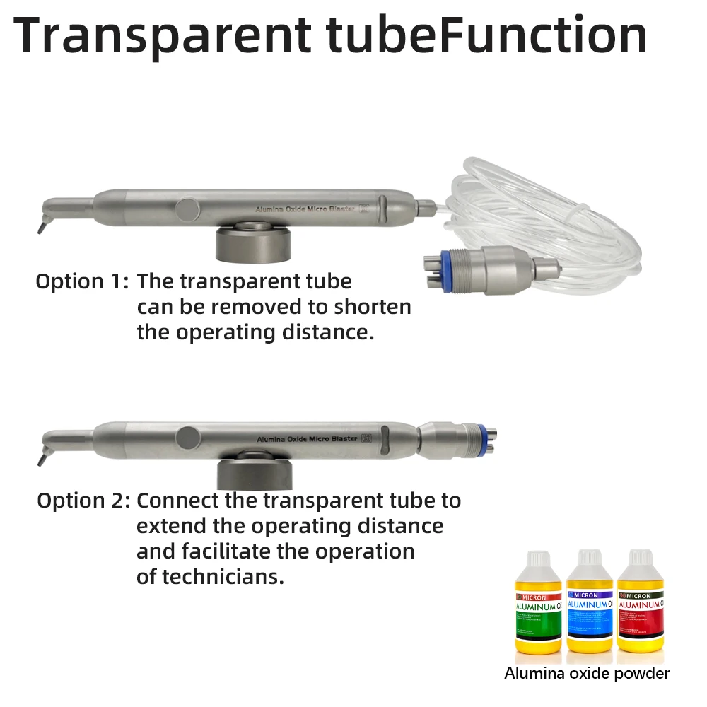 2/4 holes Dentistry Aluminum Oxide Micro Blaster Interface Dental Microetcher Sandblasting Alumina Gun Air Abrasion Polisher