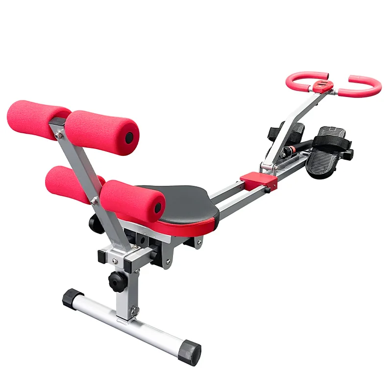 Multi-Function Steel Rowing Machine 12-Level Resistance Ergonomic Handle Bar 100kg Capacity New Design Rowing Sit-Up