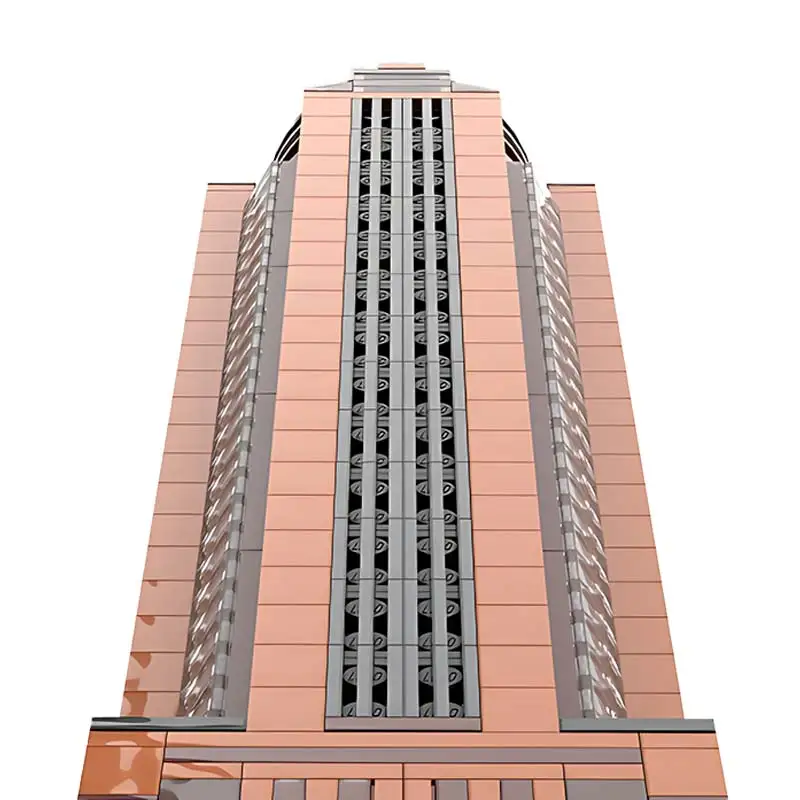 Stadt Serie Messe Tower Baustein DIY Ziegel 1,650th Skala Berühmte Architektur Modell Desktop Dekoration Puzzle Spielzeug Geschenke