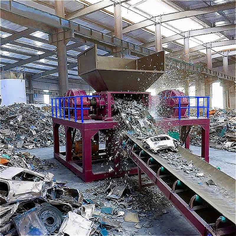Aluminum Can Industrial Shredder Double Shaft Densifier Beverage Cans Volume Reduction Optimization Smelting Prep Customized