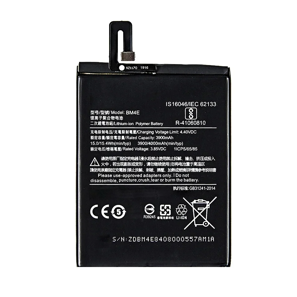 BN31 BN34 BM4E Battery for Xiaomi Redmi Xiao mi Pocophone F1 5 5C 5S Plus 5A 5X 6 Pro 6A 6X 7 8 8T Explorer Lite 9 SE Pro 9T