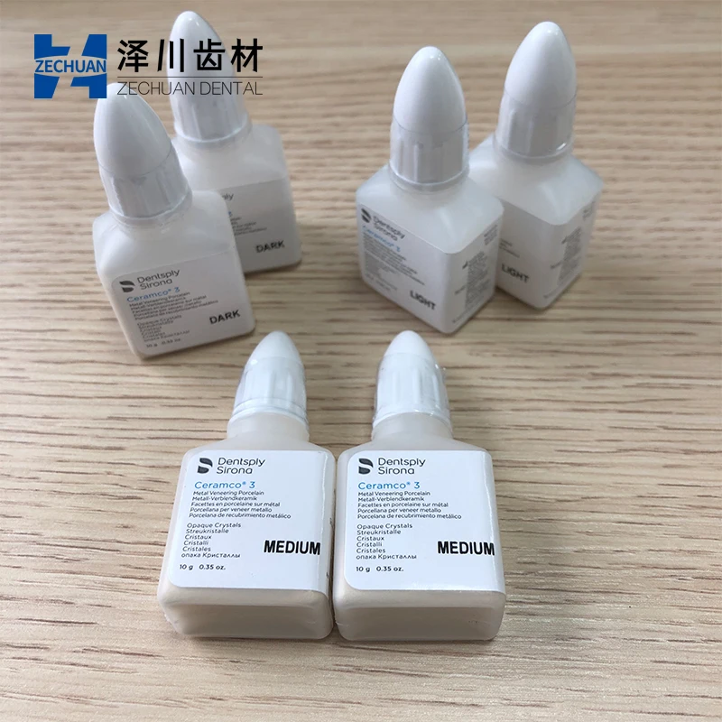 Dentsply Sirona Lab Ceramco 3 كريستالات غير شفافة 10 جرام من البورسلين المعدني للأسنان #6