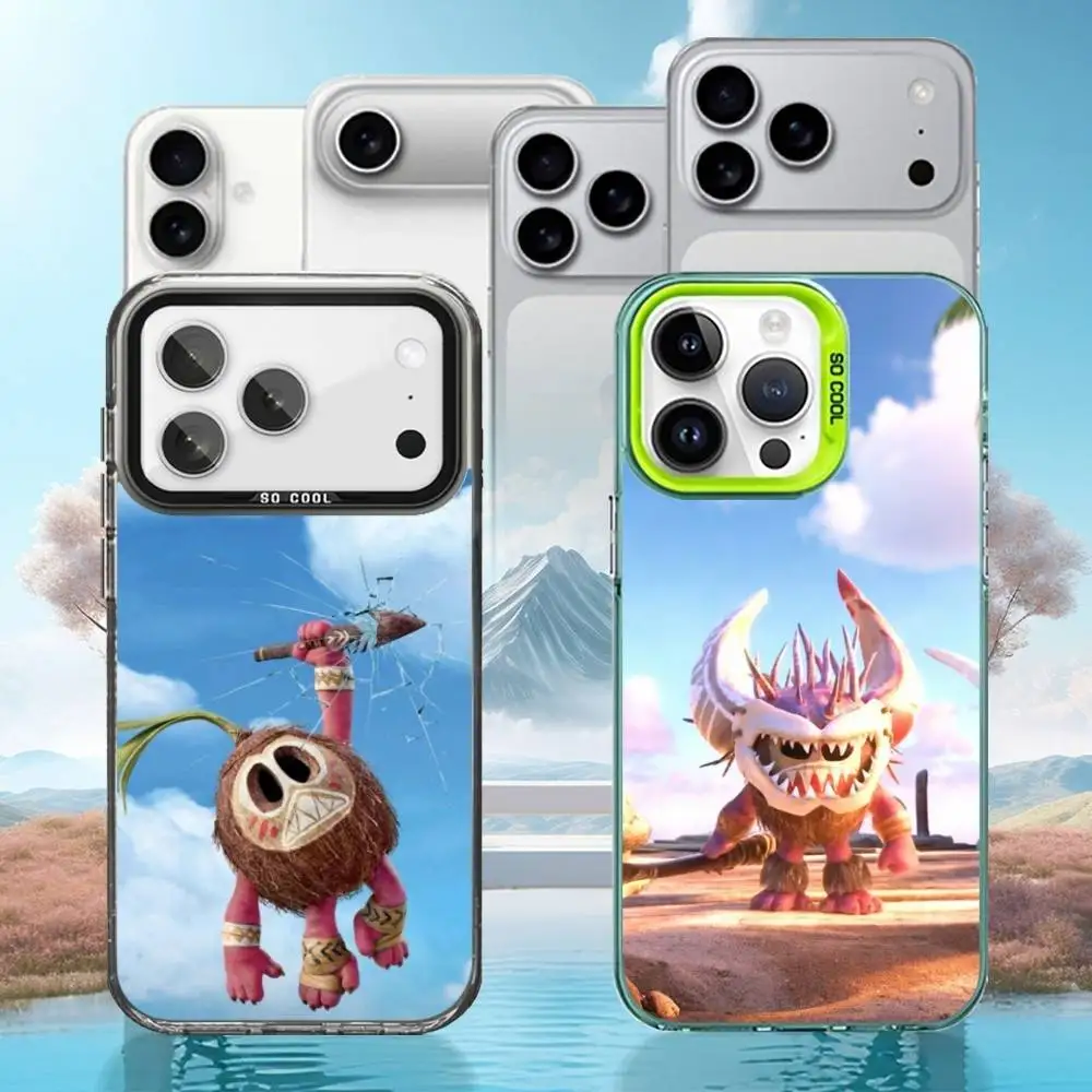 

Coconut monster Phone Case For iPhone17,16,15,14,13,12,11 Pro Max black Matte Shockproof Cover