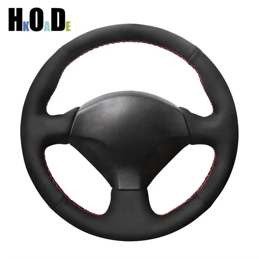 Black Suede Hand-stitched Car Steering Wheel Cover For Honda S2000 2000-2008 Civic Si 2002-2004 Acura RSX Type-S 2005