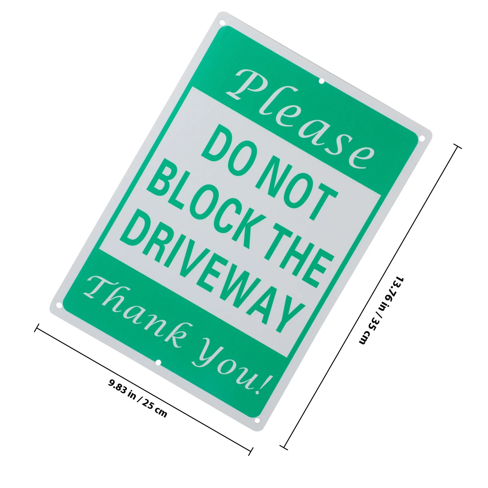 لا توجد علامة ركن السيارة المعدنية لا تحجب ساحة الممر غير رمز وقوف السيارات علامة السلامة الخارجية للاستخدام المنزلي #3