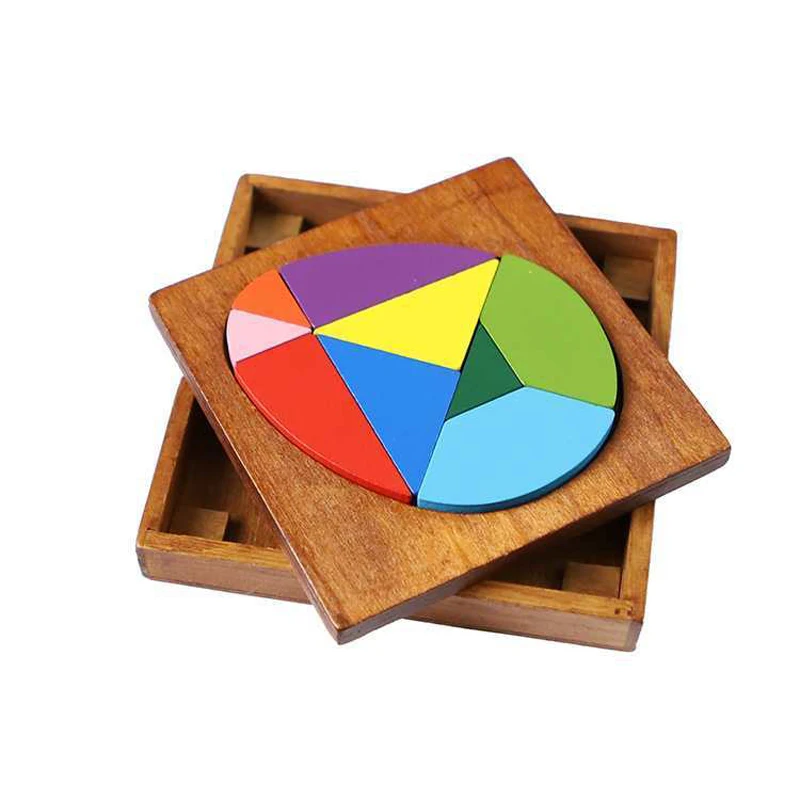 Egg Shaped Puzzle Casse-Tete Brain Teaser IQ Logic Training Tangram Rompecabezas Problem Solving Toys For Kids Boys Girls