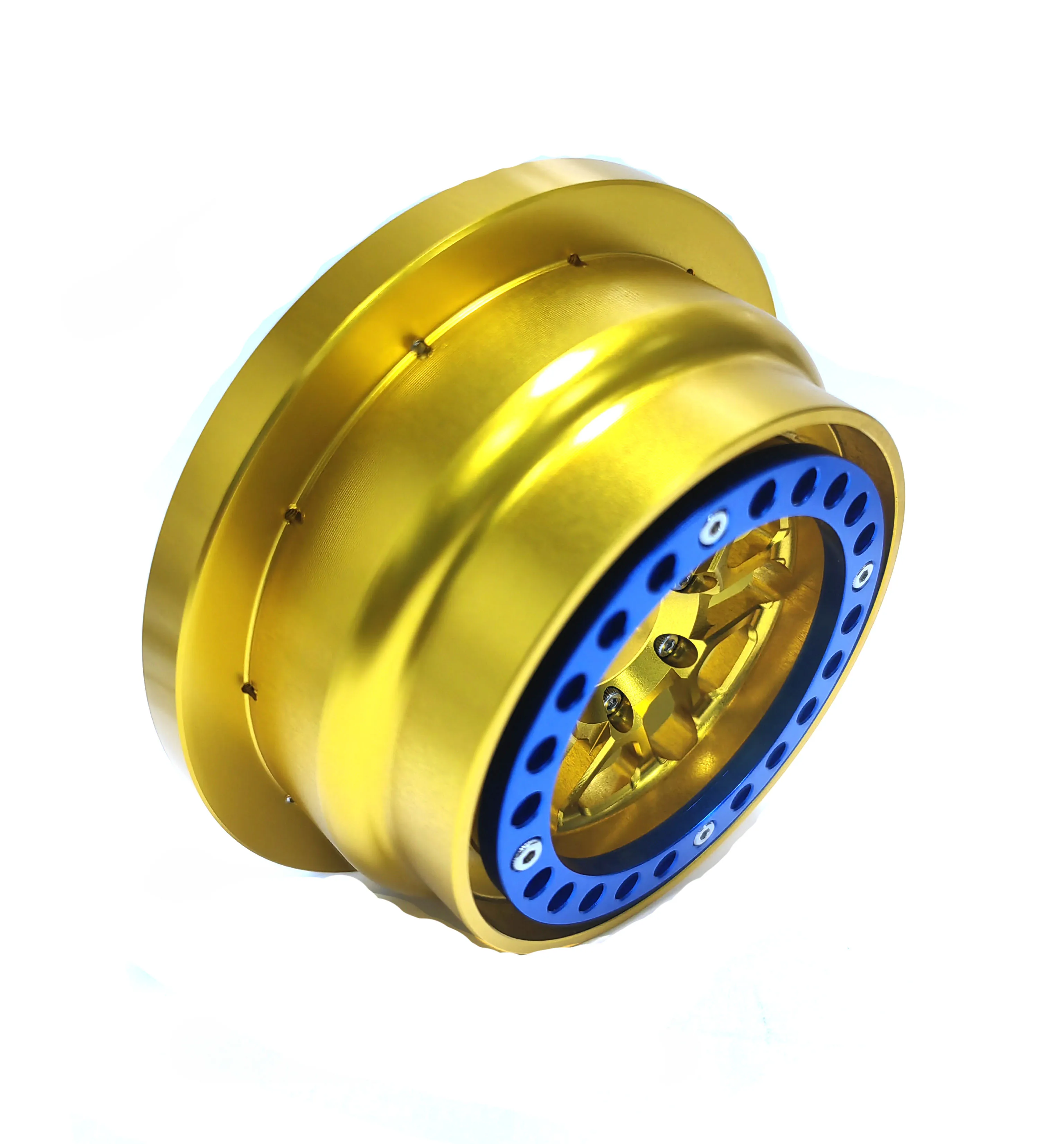 KEBEILEE aluminum beadlock wheel Gold For Traxxas UDR 1:7  1PCS