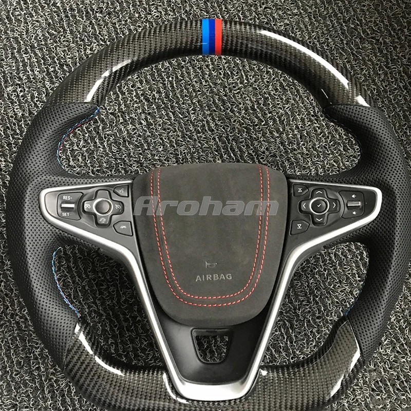 Aroham Customized Carbon Fiber Steering Wheel For Vauxhall Insignia Opel 2013 2014 2015 2016 2017