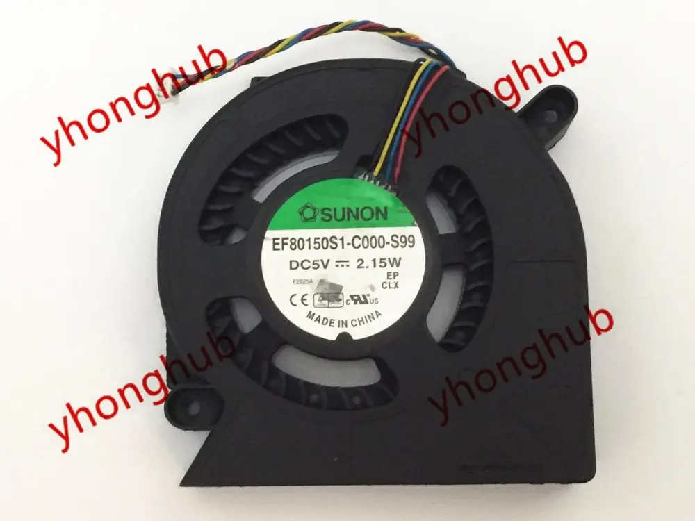 

SUNON EF80150S1-C000-S99 DC 5V 2.15W 4-wire Server Cooling Fan