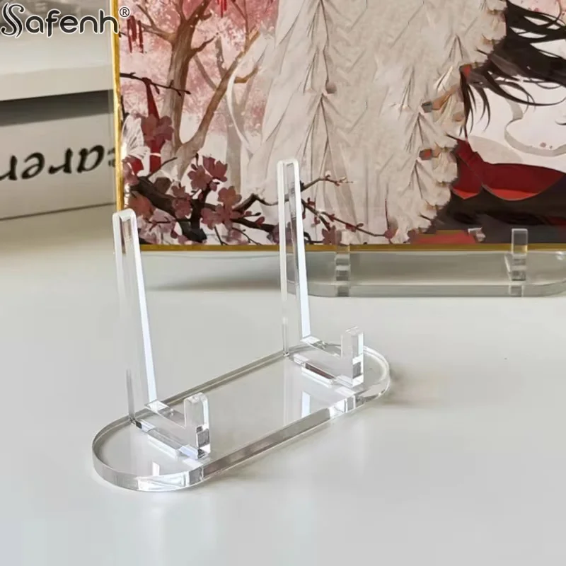 10pcs/Pack  Badge display stand Acrylic Clear Stand Acrylic Easel Display Stand Multi-functional Display Stand For Plate Cards