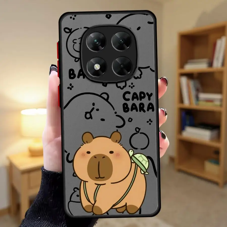 Custodia per Xiaomi Redmi Note 12S 14 Pro 11s 10s 9s 11 12 13 Pro Plus Cover morbida Simpatico cartone animato capibara
