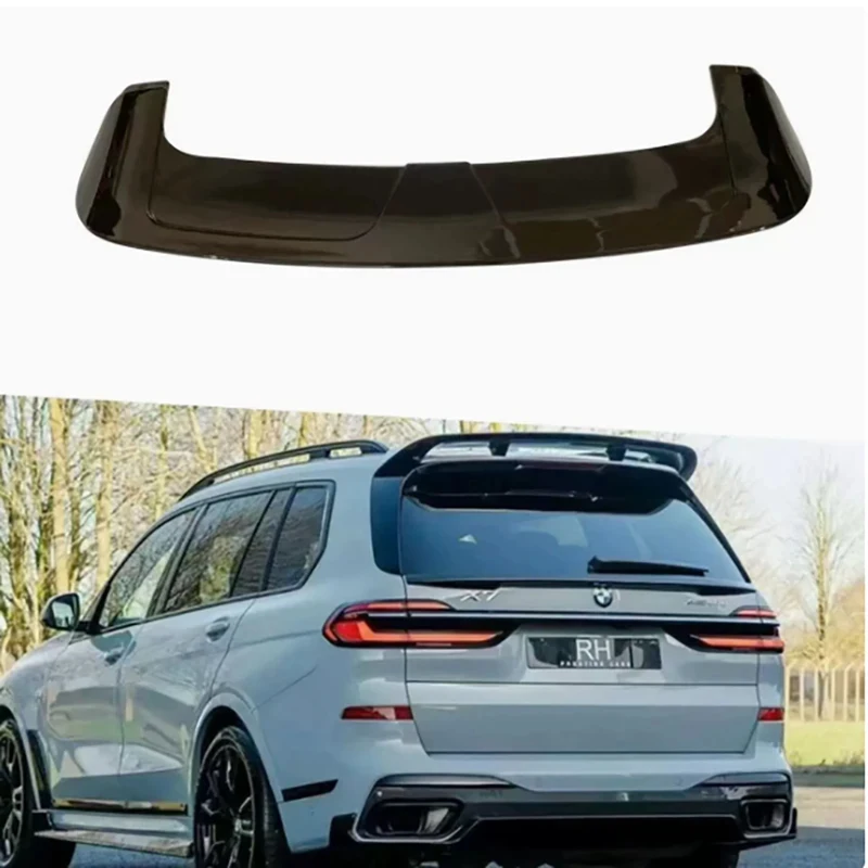 

For BMW X7 G07 Bright Black Spoiler Tail fins Top Wing Rear Spoiler glossy black Duckbill Car Wing Retrofit Upgrade Body Kit