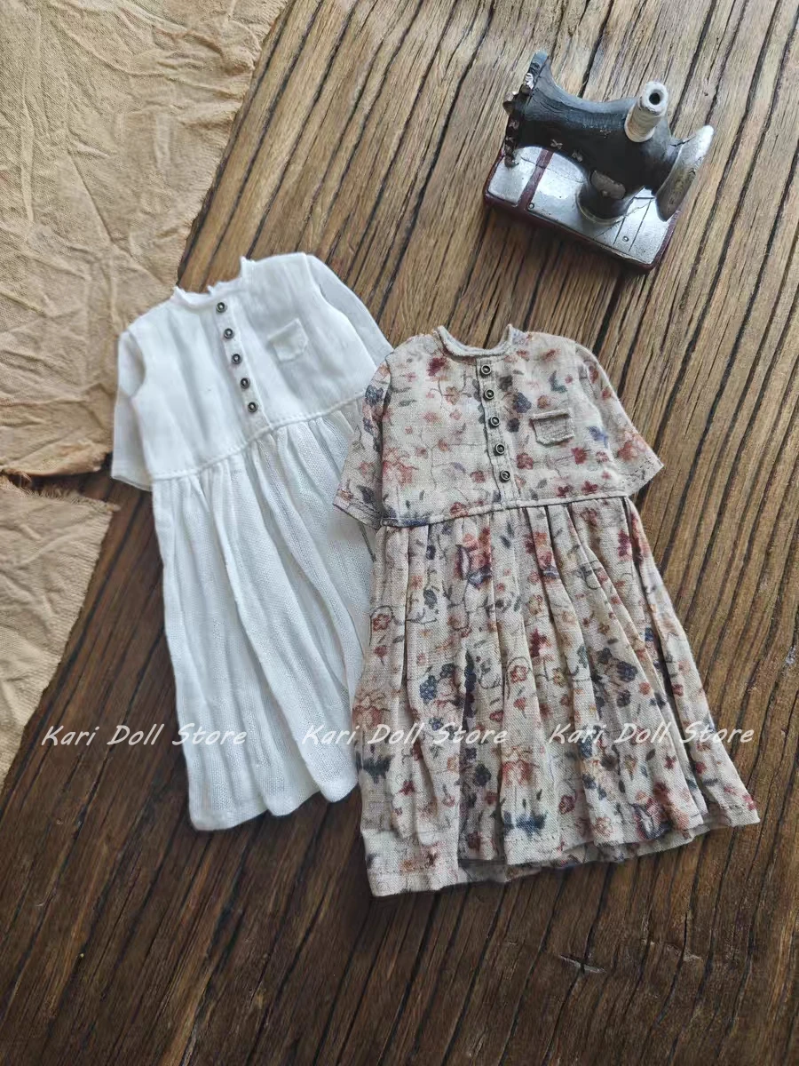 2026 Kari Doll Clothes and Skirts Handmade Vintage Ramie Curled Collar for Landazz Landoudou On24 Ob22Doll