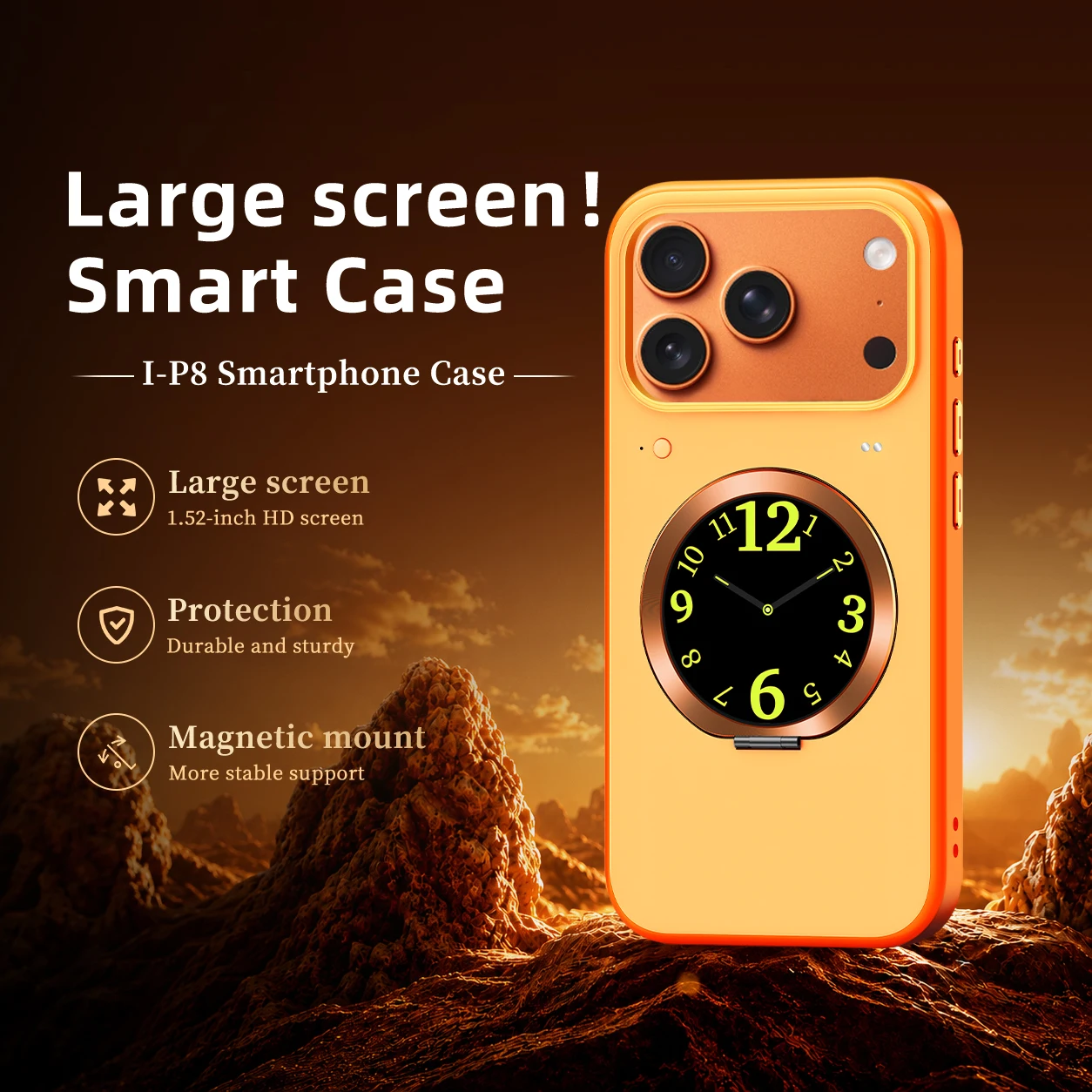 Kickstand Holder Smart Phone Case For Iphone 17 Pro 17pro Shockproof Bumper Case With Touch Screen for Apple 17 Pro