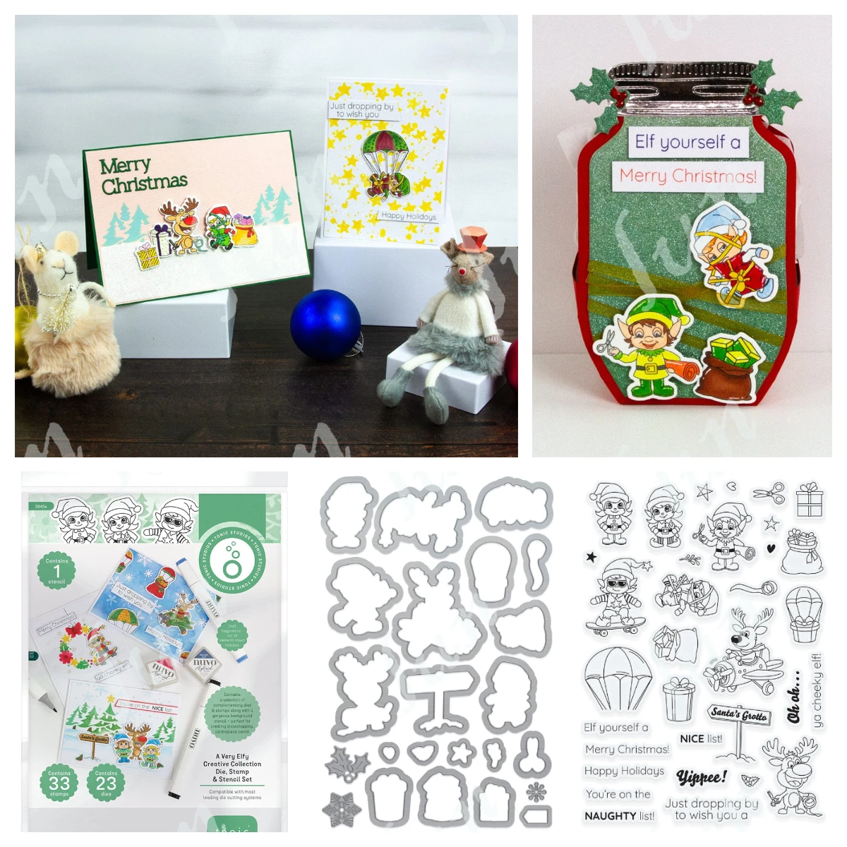 

Christmas Box Die Craft a Very Elfy Creative Collection Metal Cutting Dies DIY Making Greeting Card Scrapbooking Decoration Mold