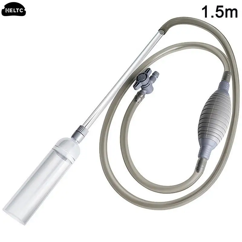 1pcs 1.5m Aquarium Cleaner Vacuum Pump Easy to operate Aquarium Clean Fish Tank Vacuum Siphon Pump Cleaner Tool