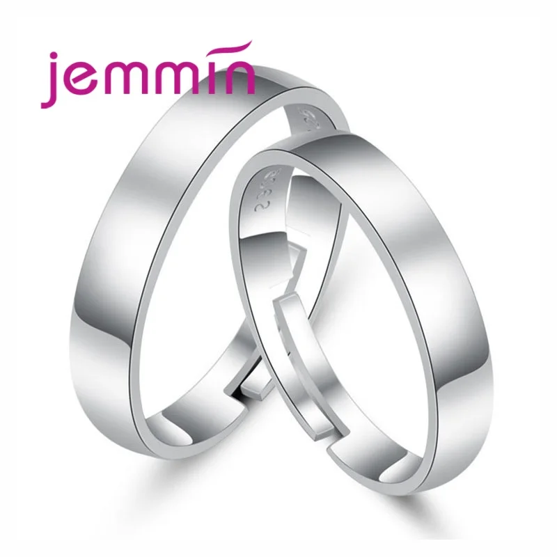 

Newest Wedding Ring Sets For Couple Lovers Genuine 925 Silver Rings Latest Fashion Jewelry Adjustable Finger Rings
