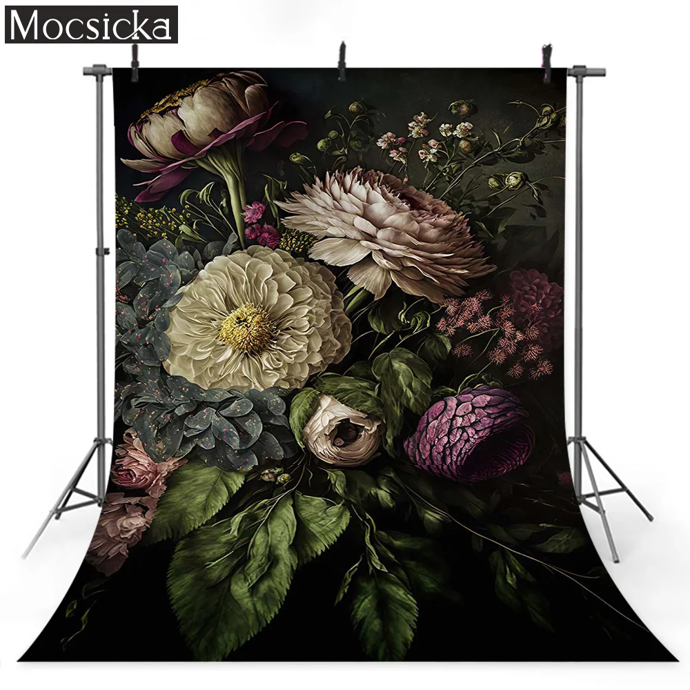 

Mocsicka Still Life Of Flowers In An Urn Photography Backdrop Adult Child Portrait Background Banner Studio Accessories