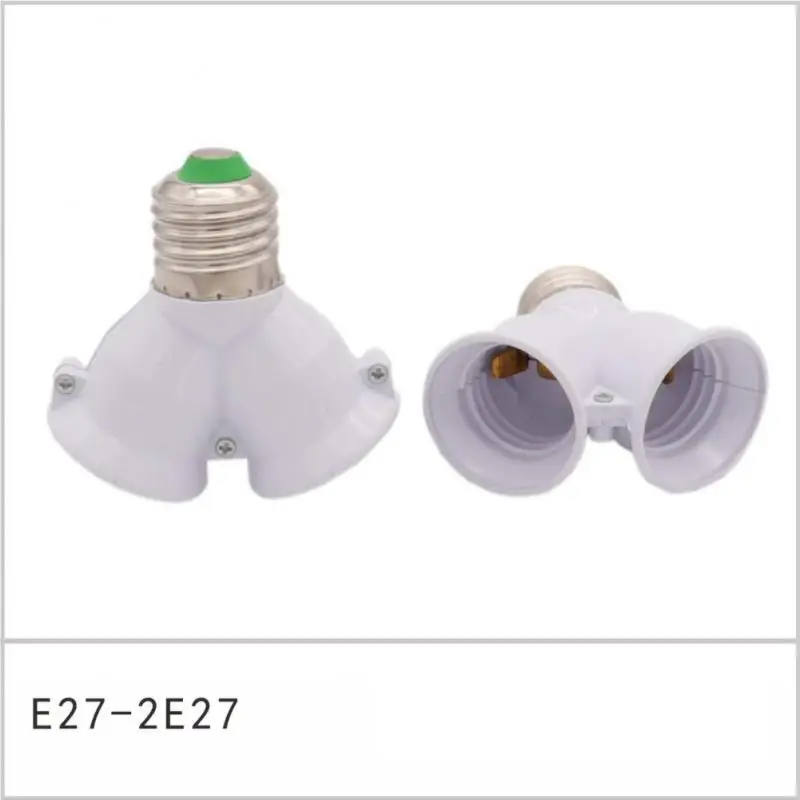 Screw E27 LED Base Light Lamp Bulb Socket E27 to 2-E27 Splitter Adapter lamp holder E27 Socket Bulb Holder