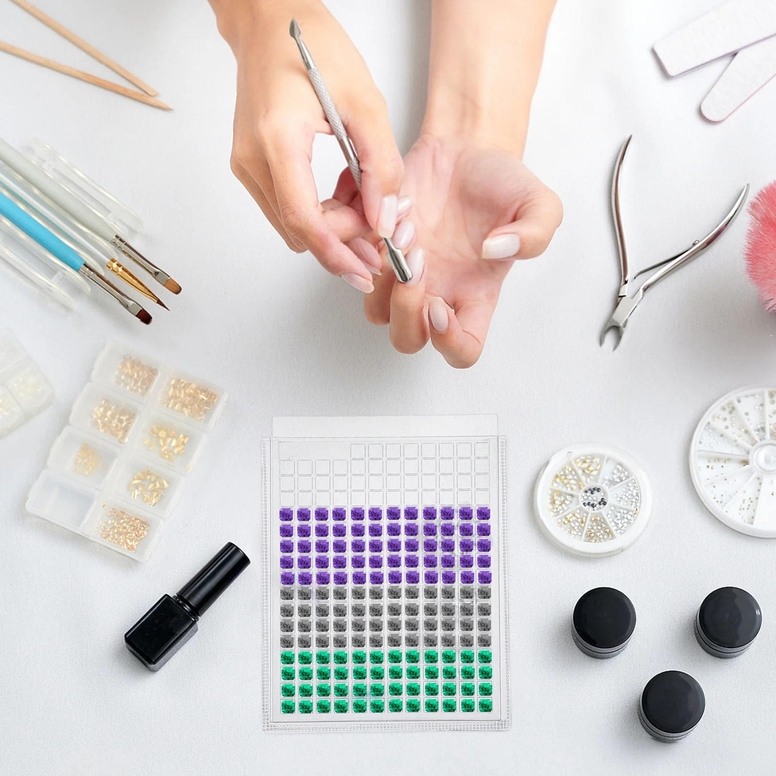 

5 шт., прозрачная коробка для хранения инструментов для ногтей, прозрачные ящики, портативный органайзер для ювелирных изделий, витрина для путешествий, коробка для сбора ракушек