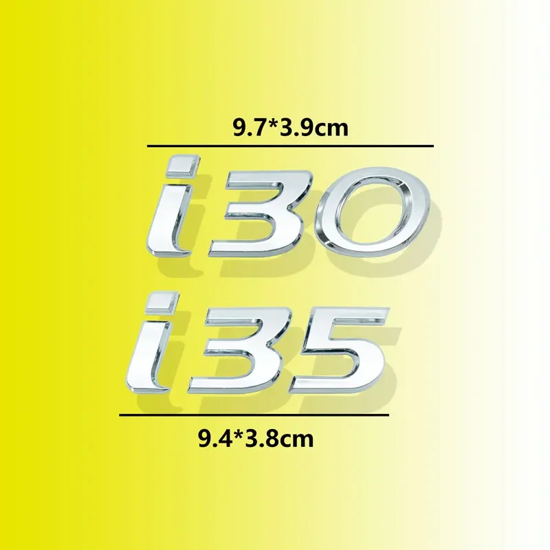 ABS سيارة رسالة لاصق الشعار سيارة الجانب الحاجز المصد الخلفي الذيل الجذع مائي لشركة هيونداي i20 i30 i25 i35 ix35 توكسون سولاريس إلنترا