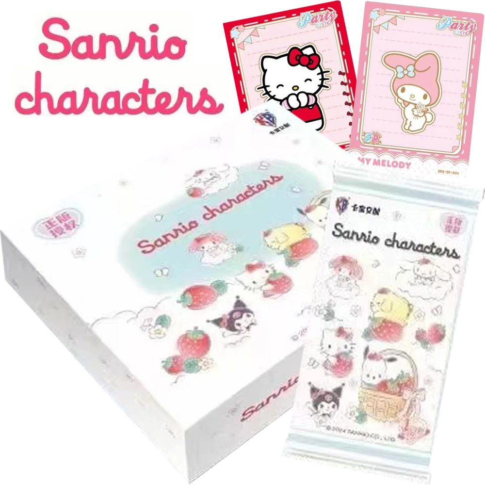 

KABAO Sanrio Collection Card Popular Celebrity Cartoon Anime Character Kuromi Hello Kitty Strawberry Party Cards Kids Toys Gifts