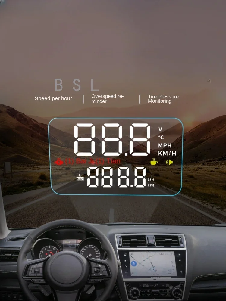 

For Subaru Outback 2015-2018 Car Accessories Head Up Display HUD Auto Electronic Windshield Projector Alarm System