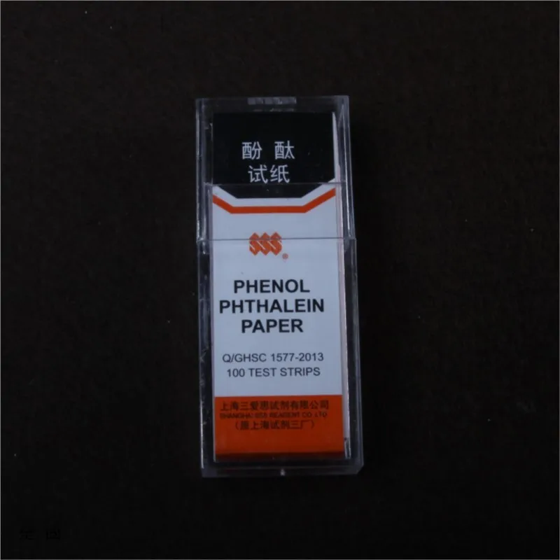 Phenol phthalein paper 200 test strips (5 knifes/box * 2 boxs) detection of ammonia phenolphthalein test paper