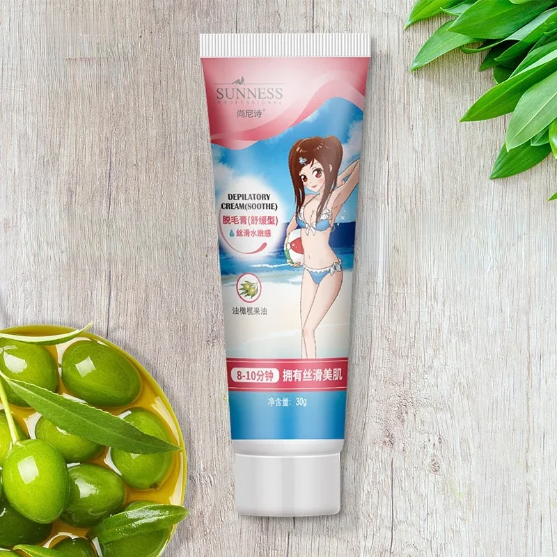 Dépilatoire Sans Douleur, Non Irritant, pour le Visage, soutiens-gorge, Les Jambes, Le Dos, Les Aisselles, Le Lesslot, Réparation, 30g